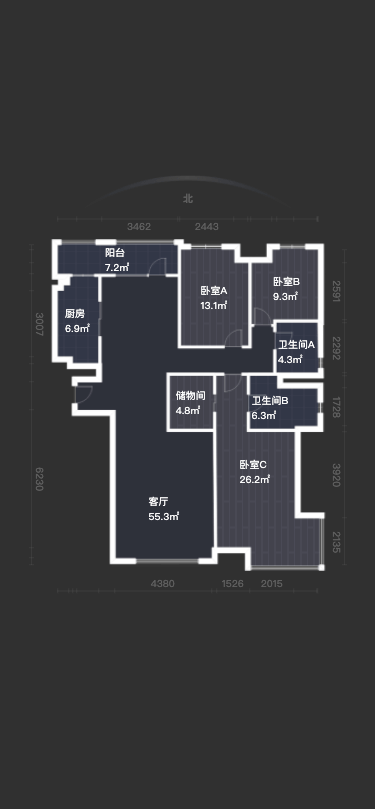 模型平面图